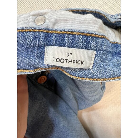 J.Crew Womens Straight Jeans Classic Button Fly Denim Stretch Size 30 Blue Solid - Picture 9 of 11